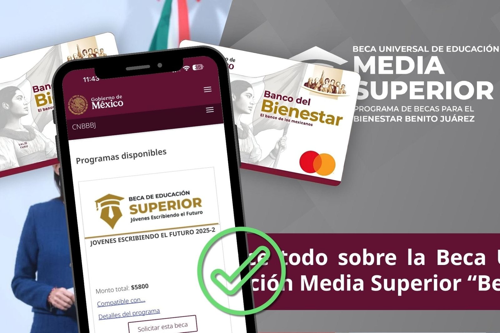Beca Jóvenes Escribiendo el Futuro Pago retroactivo JEF SUBES Finalizado Requisitos beca universitarios Tarjeta Banco del Bienestar Cómo registrarse Jóvenes Escribiendo el Futuro Fechas de pago becas 2025 Convocatoria JEF 2025-2 Apoyos universitarios México Becas bienestar