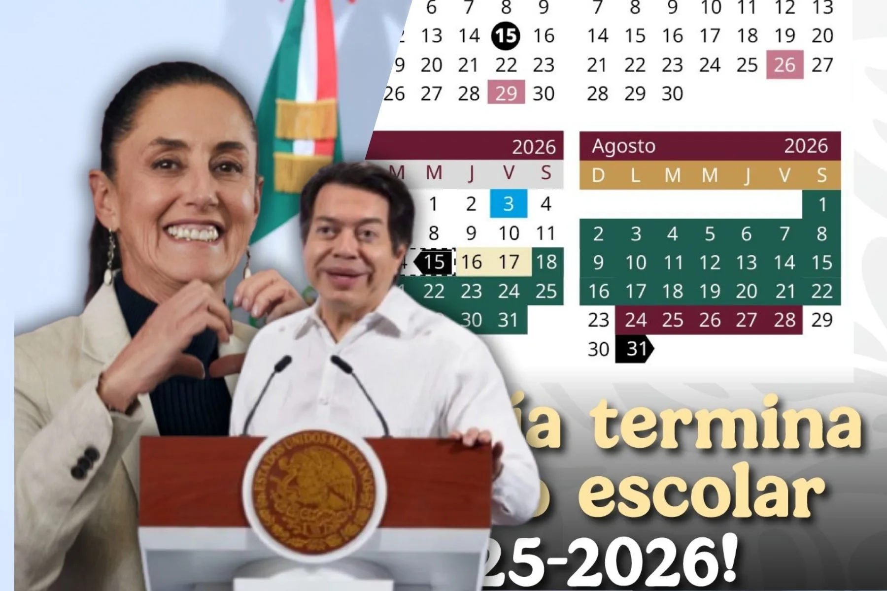 calendario escolar 2026, vacaciones adelantadas SEP, cuando termina ciclo escolar 2026, SEP vacaciones verano 2026, Claudia Sheinbaum calendario escolar, Mario Delgado SEP, clases julio 2026, noticias SEP 2026