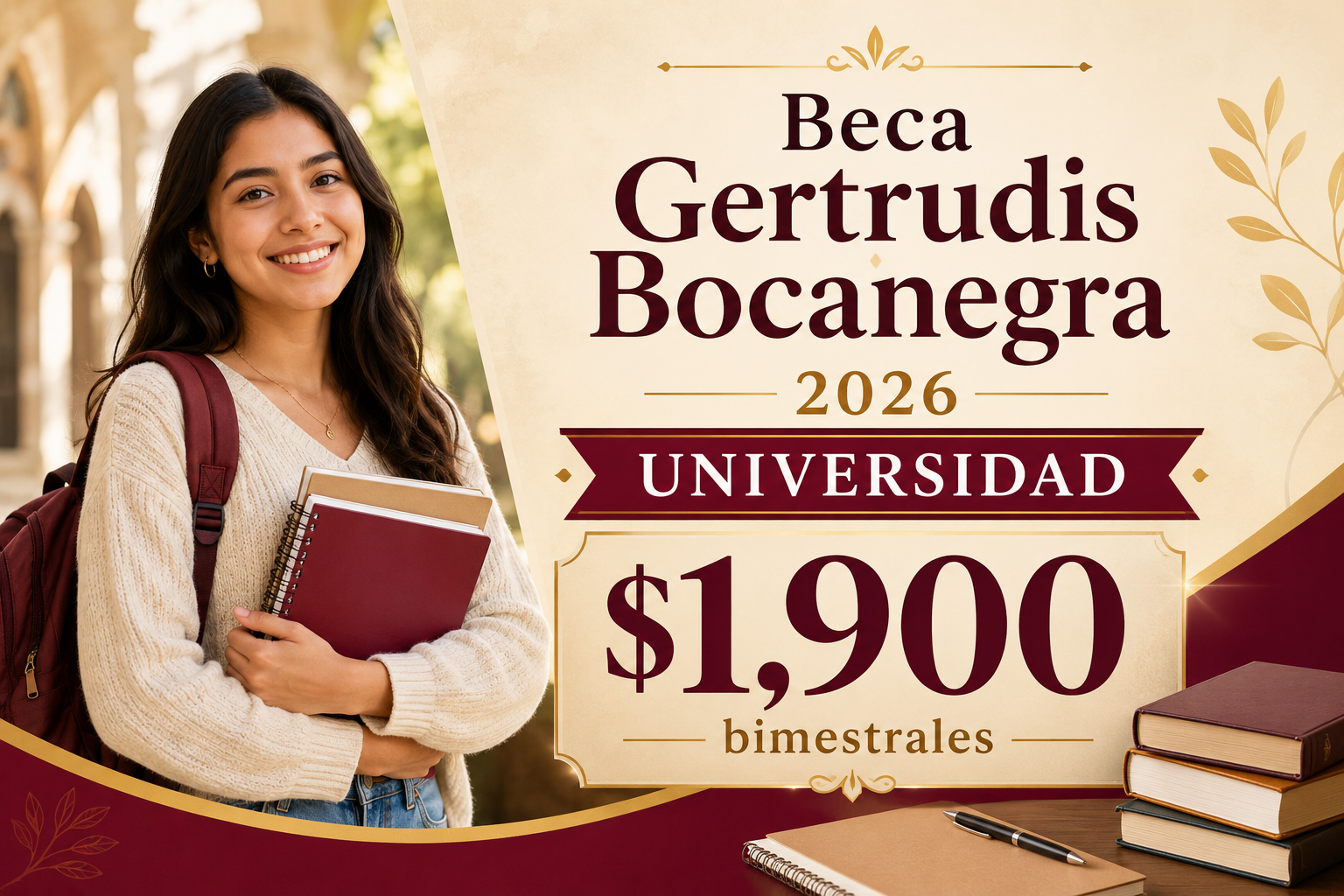 Beca gertrudis bocanegra 2026, llave mx, registro, documentos necesarios, entrega de tarjeta